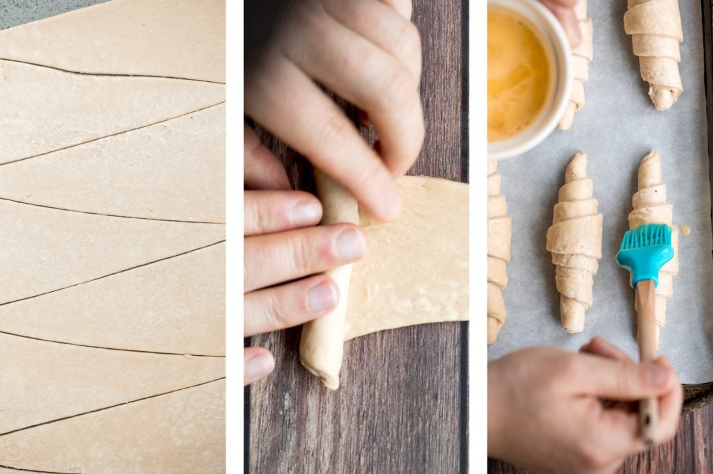 快速简单的黄油牛角包酥脆、酥油、轻盈、正宗，用一种特殊的简化技术在很短的时间内制作而成。| aheadofthyme.com