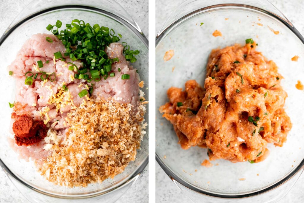 甜辣椒火鸡肉丸美味可口，鲜嫩多汁，充满了经典的泰国风味，制作简便快捷。可口的，甜的，浓郁的。| aheadofthyme.com